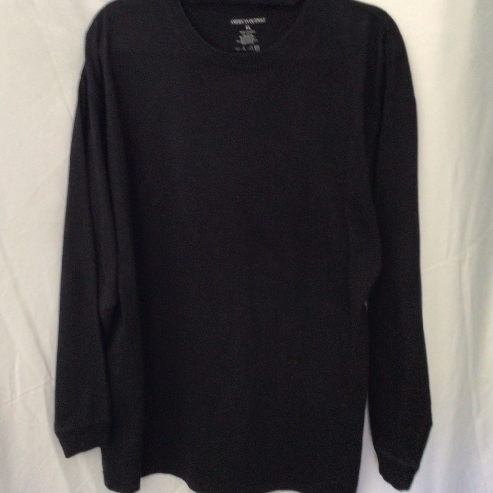 American Outpost Black Long Sleeve Shirt in Heavy Cotton Size XL